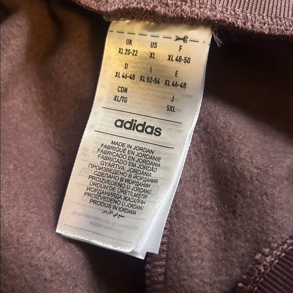 Adidas Burgundy Athletic Leggings - Picture 4 of 4